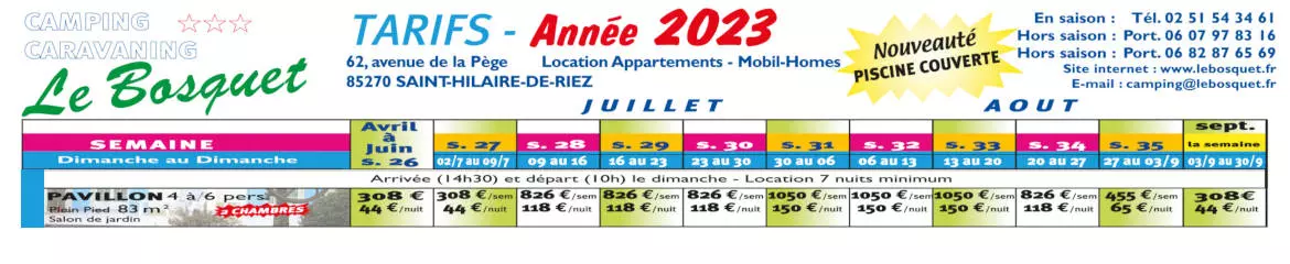 pavillion dimanche